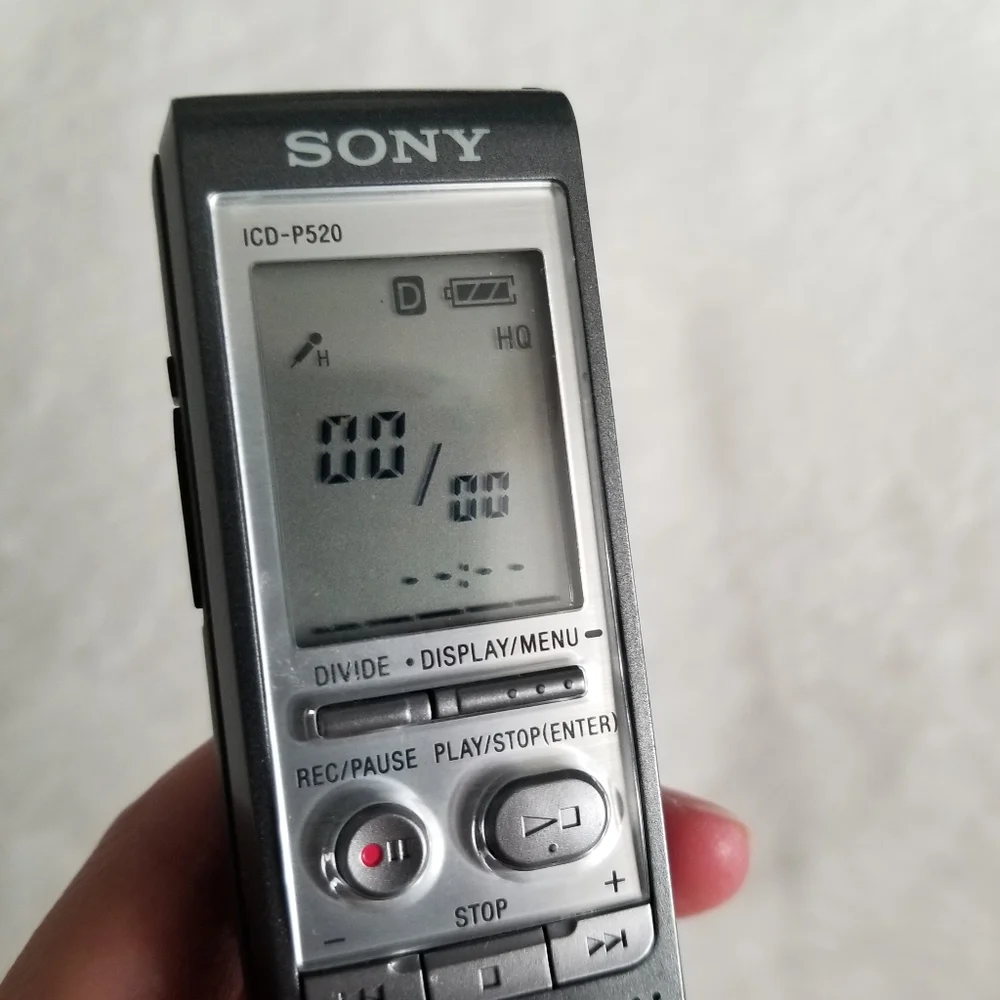 Sony ICD-P520 recorder (tested)